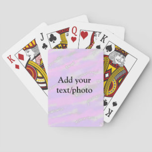 Jeu De Cartes Parties scintillant pastel simple coloré ajouter v