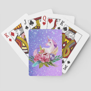 Jeu De Cartes Parties scintillant Unicorn