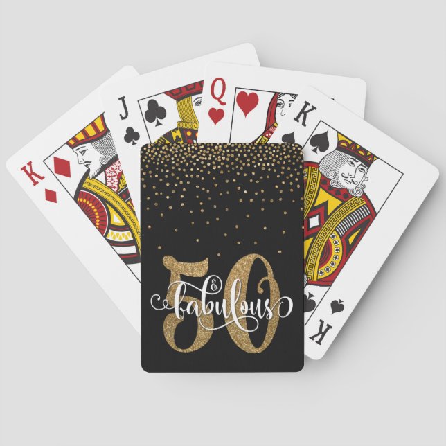 Jeu De Cartes Parties scintillantes et manuscrit 50 et fabuleux (dos)