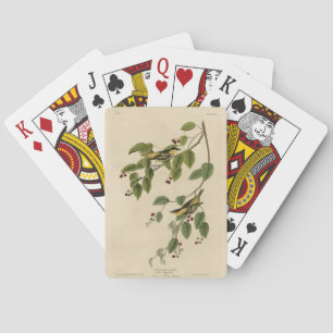 Jeu De Cartes Paruline carbonée des oiseaux d'Amérique d'Audubon