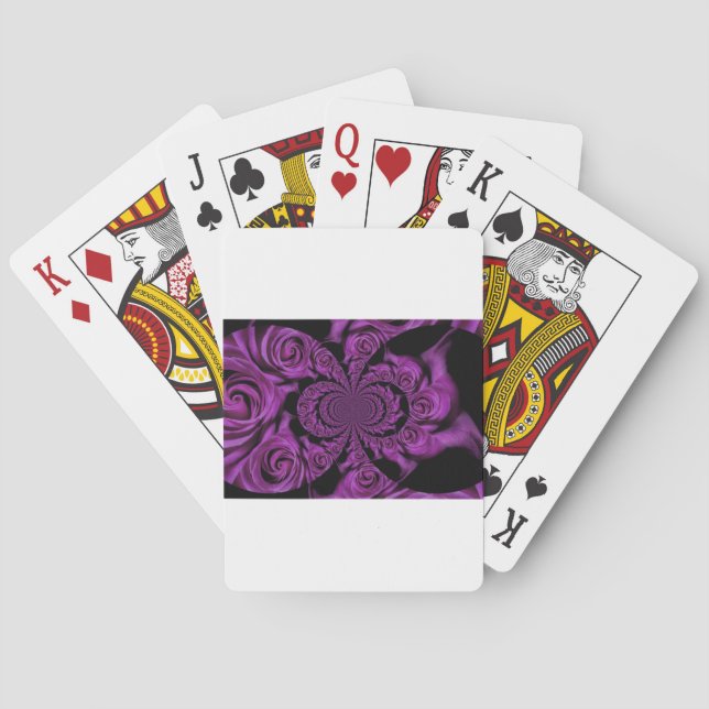 Jeu De Cartes Passion violette : Royal Romance Roses (dos)