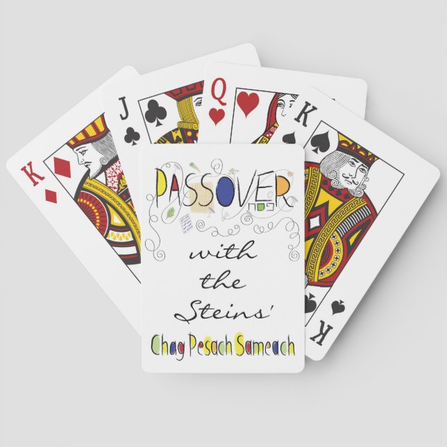 Jeu De Cartes Passover Chag Sameach Jouer des cartes (dos)