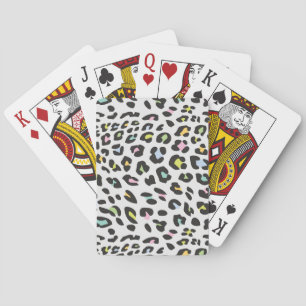 Jeu De Cartes Pastel Leopard Spot Motif