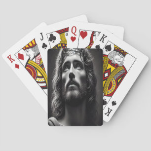 Jeu De Cartes Pasteur divin Jésus avec un regard tendre