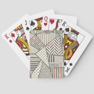 Jeu De Cartes Patchwork rétro : Conception géométrique Abstraite
