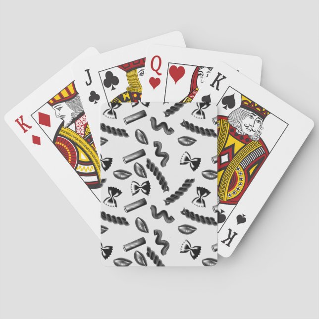 Jeu De Cartes Pâtes Diversité Grises Alimentation Italienne Oeuv (dos)