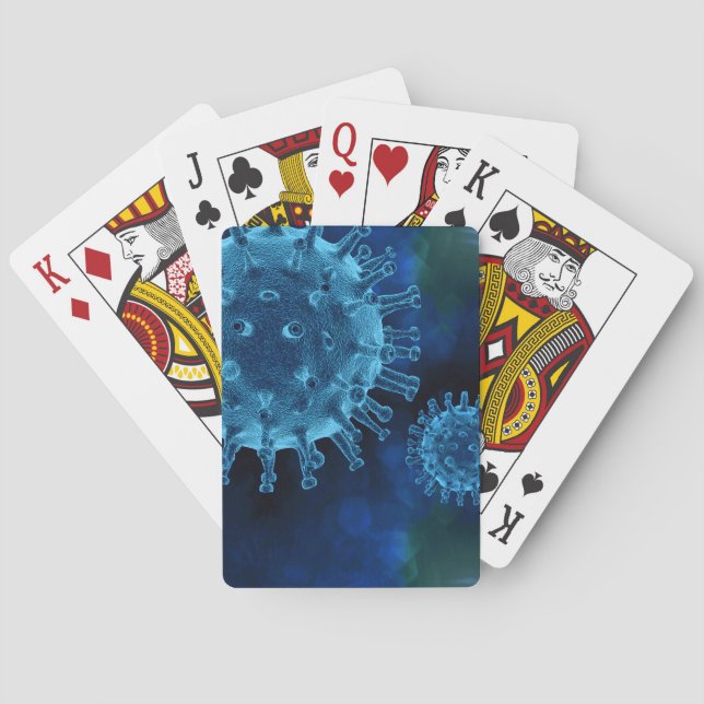 Jeu De Cartes Pathogène de l'infection par le virus covidé (dos)