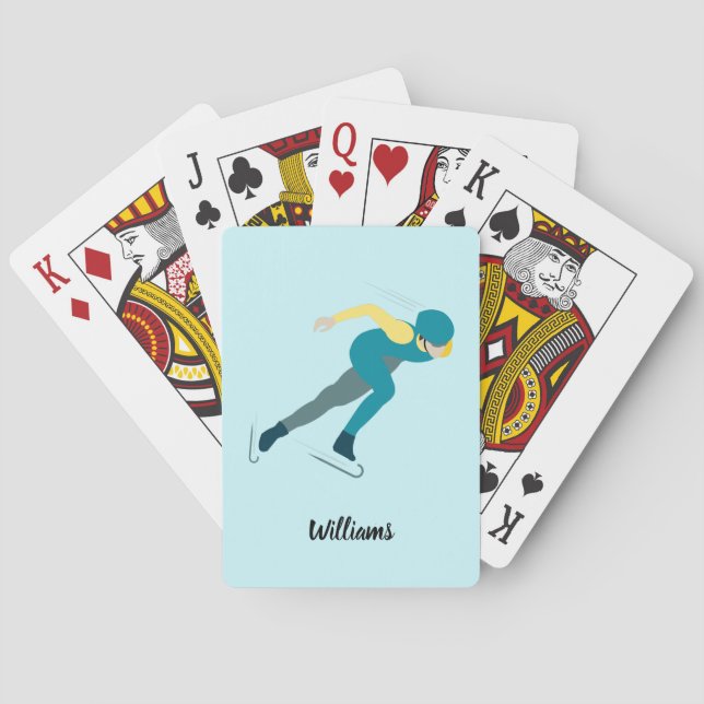 Jeu De Cartes Patinage de vitesse (dos)