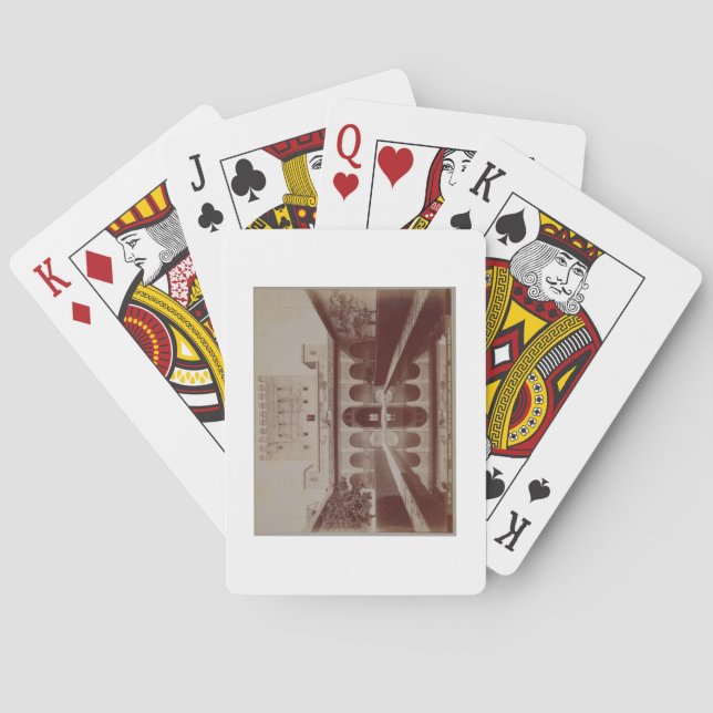 Jeu De Cartes Patio de los Arrayanes, Alhambra, c.1875-80 (sépia (dos)