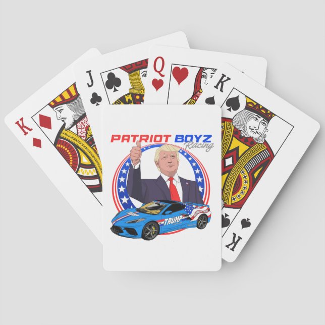 Jeu De Cartes Patriot Boyz Racing & Trump Corvette  (dos)