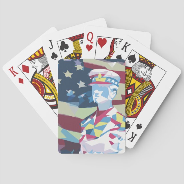Jeu De Cartes Patriote américain (dos)