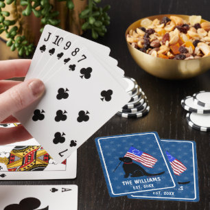 Jeu De Cartes Patriotique Black Lab Chien Classic Jouer Cartes