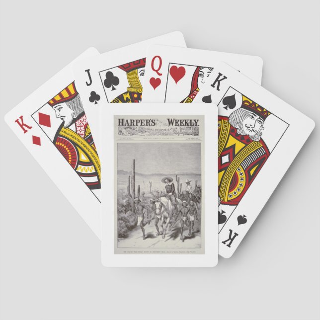 Jeu De Cartes Patrouille d'armée d'avance de scouts d'Apache sur (dos)