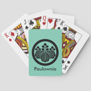 Jeu De Cartes Paulownia avec 5&3 floraisons en cercle