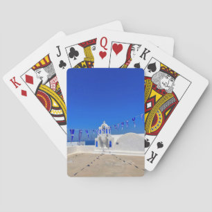Jeu De Cartes Pavillons grecs Eglise blanche Bâtiment Grèce