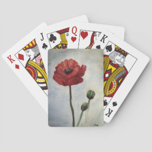 Jeu De Cartes Pavot Watercolor art Bicycle® Poker Jouer aux cart