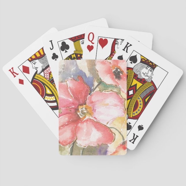 Jeu De Cartes Pavots mous I (dos)