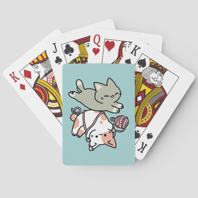 Jeu De Cartes Paws and Play – Adorable Cat Illustration (dos)