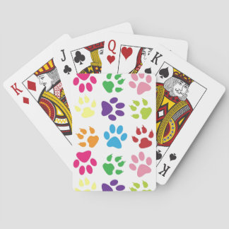 Jeu De Cartes Paws colorés pour chiens