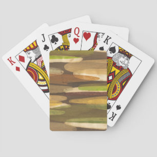 Jeu De Cartes Paysage abstrait de ton de la terre