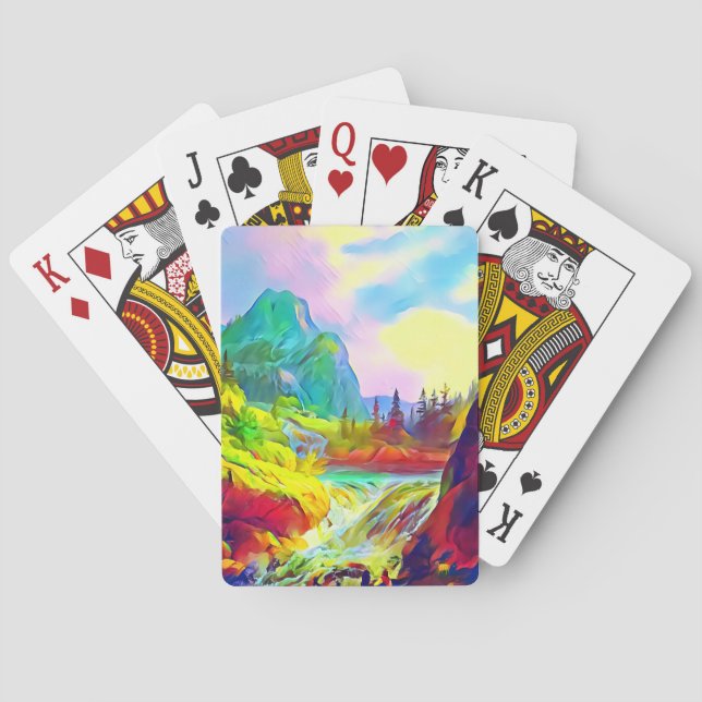 Jeu De Cartes Paysage de Norvège (dos)