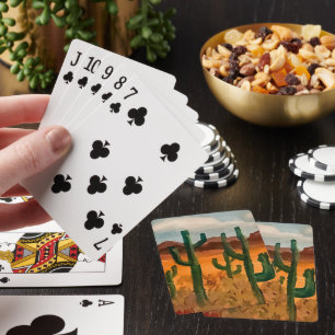 Jeu De Cartes Paysage du désert