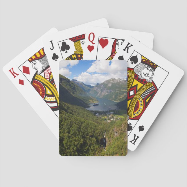 Jeu De Cartes Paysage du fjord de Geiranger, Norvège (dos)