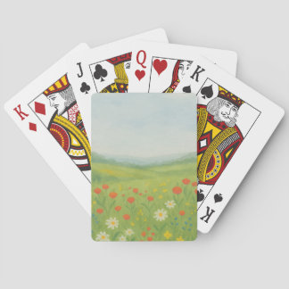 Jeu De Cartes Paysage du Fleur sauvage lunaire