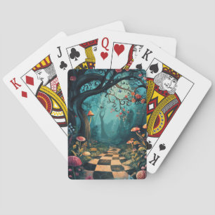 Jeu De Cartes Paysage merveilleux aquarelle au pays des merveill