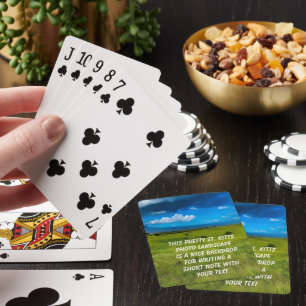 Jeu De Cartes Paysage rural de Saint-Kitts