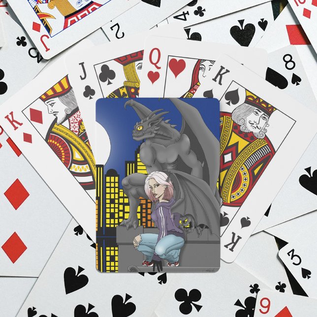 Jeu De Cartes Paysage urbain de fantasy urbaine de Gargouille (Créateur téléchargé)