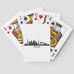 Jeu De Cartes Paysage urbain du Japon   Silhouette de la skyline