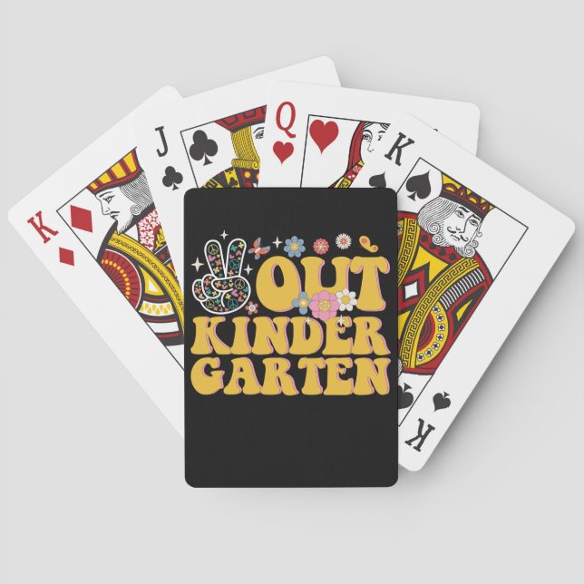 Jeu De Cartes Peace Out Maternelle Jour Dernier Super De L'École (dos)