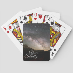 Jeu De Cartes Peace & Serenity Mountain Night Sky