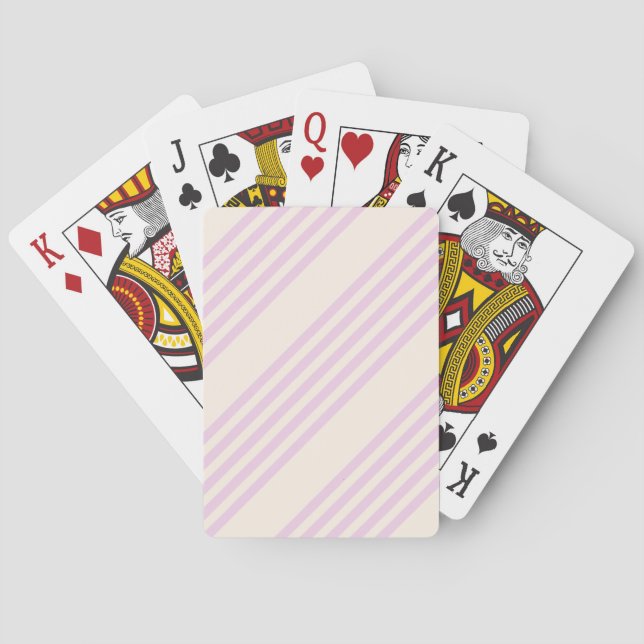 Jeu De Cartes Peaches et crème cinq bandes motif (dos)