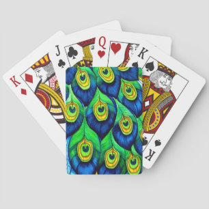 Jeu De Cartes Peacock Feathers Design
