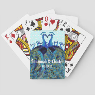 Jeu De Cartes Peacocks vintages Embrasser les cadeaux de mariage