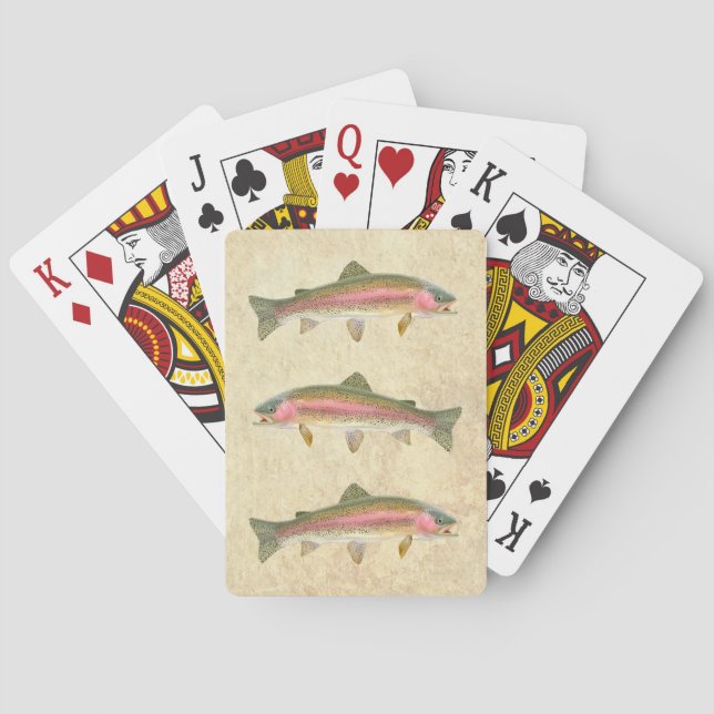 Jeu De Cartes Pêche à la truite arc-en-ciel (dos)