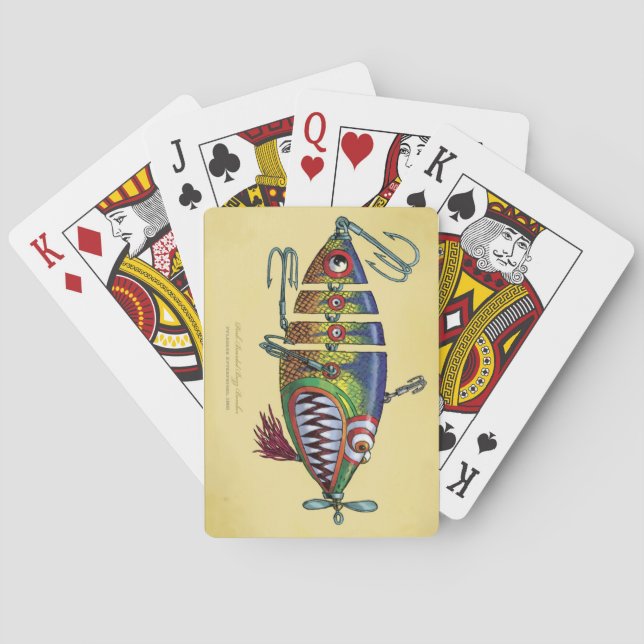 Jeu De Cartes Pêche des cartes de jeu d'attrait (dos)