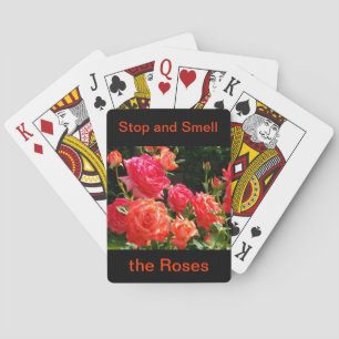 Jeu De Cartes Pêcher les Roses - arrêter et sentir les roses