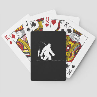 Jeu De Cartes Pêcheur Amant Bigfoot Pêche Funny Sasquatch