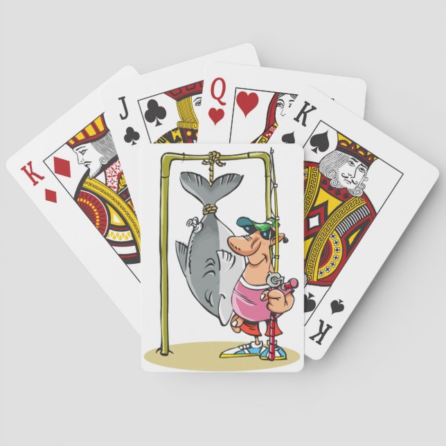 Jeu De Cartes Pêcheur Avec Son Catch Jouer Des Cartes (dos)