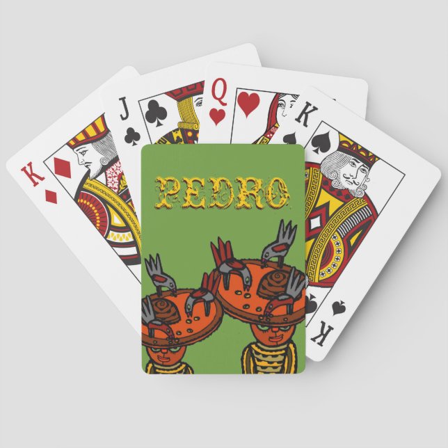 Jeu De Cartes Pedro Fun Deck Jouer Cartes Famille Jeu Nuit (dos)