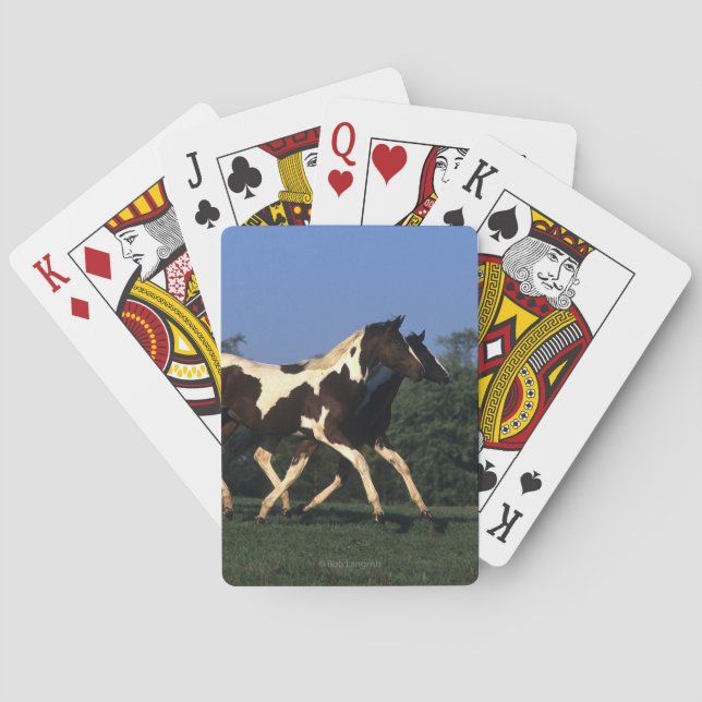 Jeu De Cartes Peignez le fonctionnement de bêtes d'un an (dos)