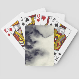 Jeu De Cartes peinture Abstraite à l'encre sur la texture du pap