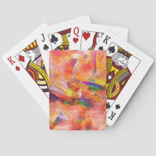 Jeu De Cartes Peinture Abstraite Coucher de soleil infini