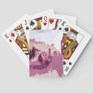 Jeu De Cartes Peinture Abstraite Édimbourg Capitale de l'Écosse