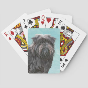 Jeu De Cartes Peinture Affenpinscher - Joli art original chien