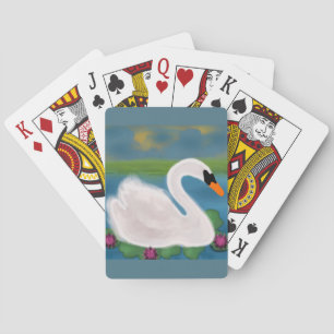 Jeu De Cartes Peinture de cygne blanc Cartes de jeu