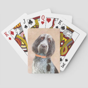 Jeu De Cartes Peinture de Spinone Italiano - Beau Chien original